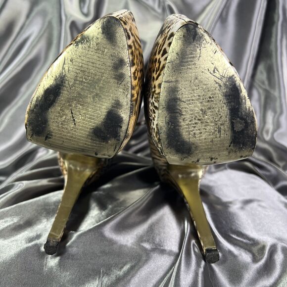 Bumper‎ Boutique Big Cat Tiger Print Ankle Boots Booties Platform High Heel Club - Picture 13 of 15